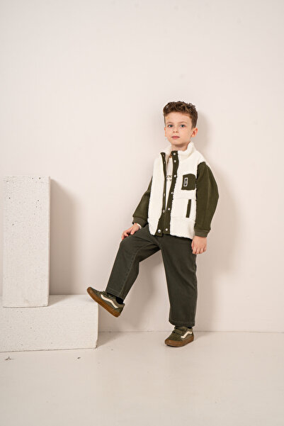 JNF kids Baby Boy & Child Plush Jacket & Pants 3-Piece Set