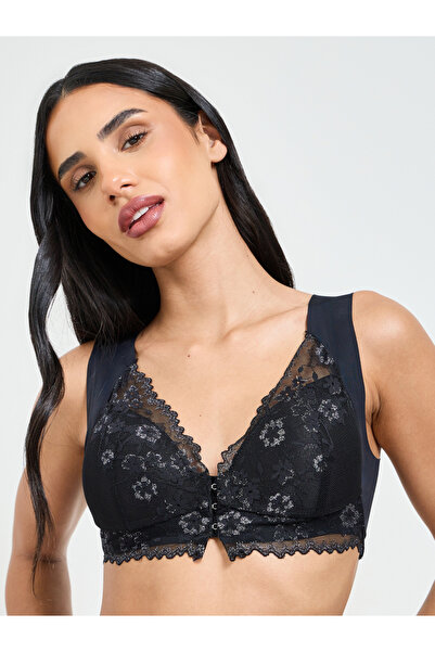 Take Two By Styli Solid Lace Bulk Front Padded Non Wired Regular Bra