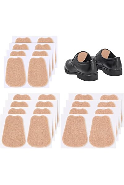 Generic 12 Pairs Natural Brown Felt Tongue Pads 3 Sizes, Adhesive Shoe Tongue...