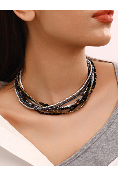 Take Two By Styli Set Of 7 - Beaded Necklace