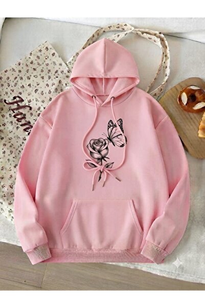 Ryam Mooda 3 Threaded Unisex Oversize Hooded Sweatshirt