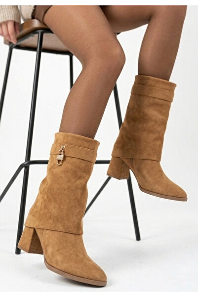 Erbilden Women's Boots Tan Suede Stylish Kaye