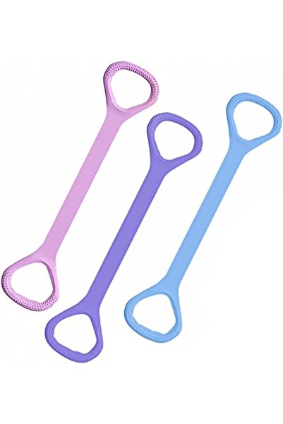 Tazweeq 3 Pack Figure 8 Resistance Bands, TPE Elastic Exercise Bands with Ant...