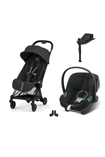 Cybex Coya Travel Sistem | Black Sephia Black & Aton B2 Bazalı Volcano Black