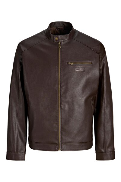 Jack & Jones Jacket Noos Siyah Erkek PU Deri Ceket
