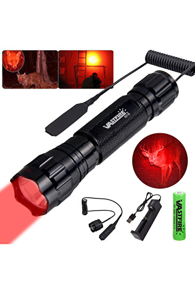 Choice Fixed focus black Package A Powerful High Power Red Light Led Flashlig...