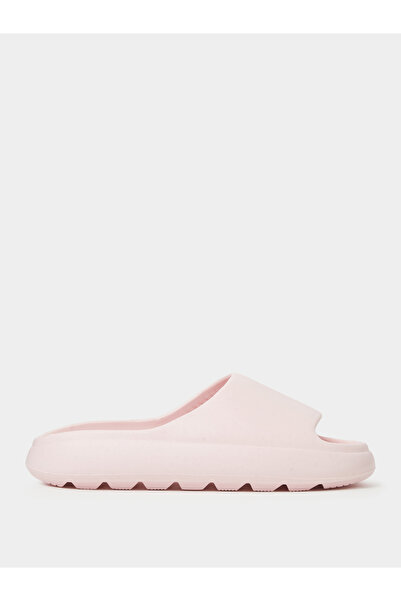 Take Two By Styli Pink Solid Comfort Slides