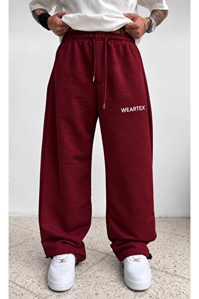 WEARTEX Baskılı Kışlık Kumaş Ayarlanabilir Paça Baggy Eşofman Altı