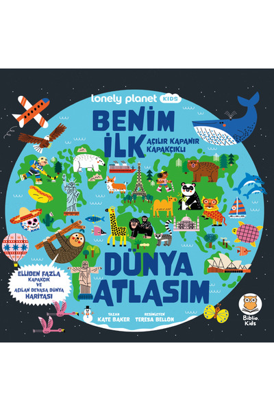Biblio Kids Yayınevi Benim İlk Açılır Kapanır Kapakçıklı Dünya Atlasım