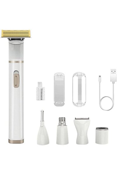 MarlaMall 5 in 1 Electric Shaver for Women, Waterproof Facial Hair Remover, L...