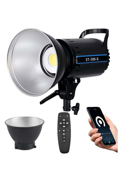glanfen 160W Professional COB LED Photography Video Light with Wireless Remote&APP Control, Bi-Color 2700K-6500K Temperature, High CRI Over 85, Metal Body & Efficient Dissipation