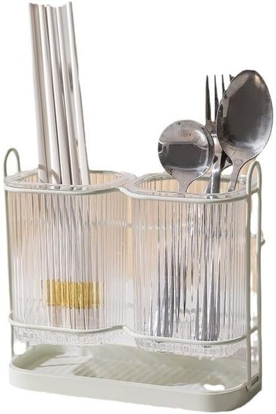 Yelajoy 2 PCS Toothbrush Holder Wall Mounted Bathroom Storage Rack