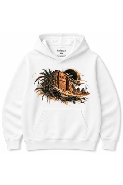 Rabona Fashion Γραφικό Φούτερ με Κουκούλα  "Desert Eclipse Nomad Legacy "