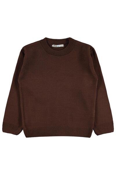Civil Boys Basic Sweater for 2-5 Years - Brown