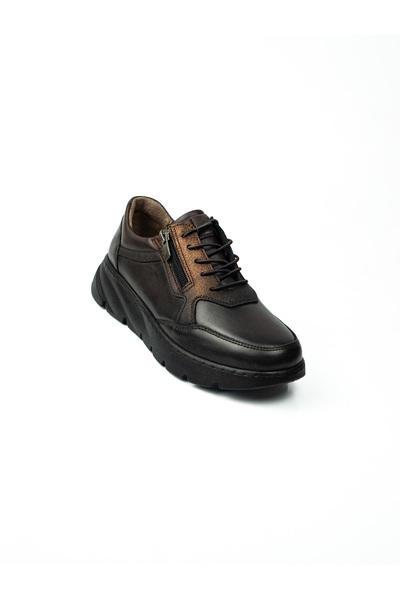 Castle Black 42417 Brown Leather Casual Women's Shoes
