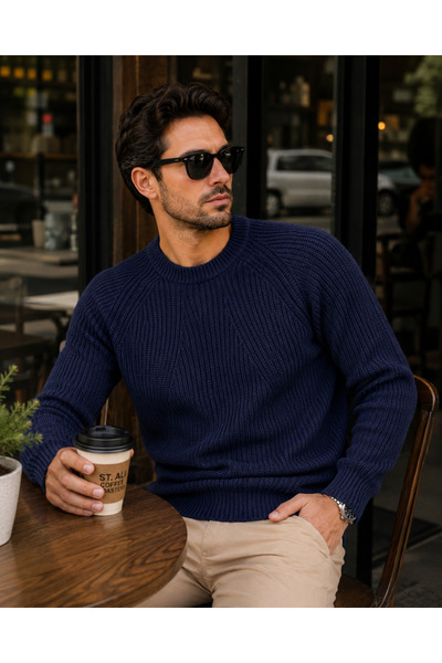 F&K Thick Knitted Men's Sweater