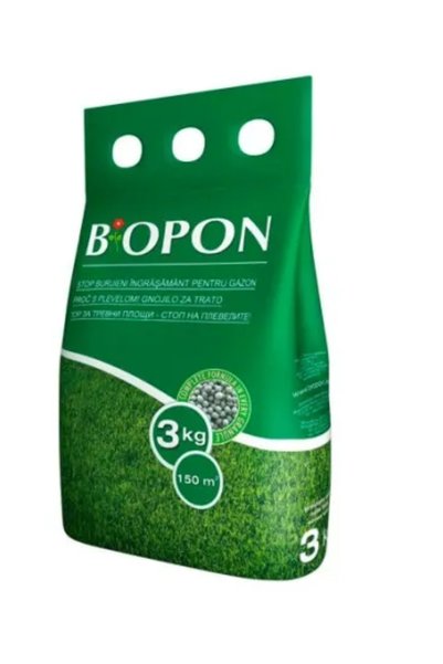 biopon 1132 - îngrășământ pentru gazon cu control al buruienilor 3 kg