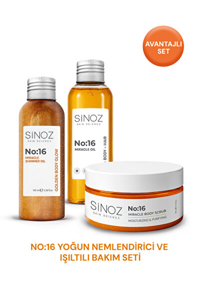 SİNOZ No:16 Yoğun Nemlendirici ve Işıltılı Bakım Seti