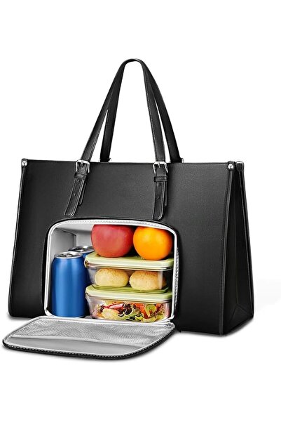 Hannea ® Laptop Bag Fashion 2 in 1 PU Briefcase with Insulated Waterproof Com...