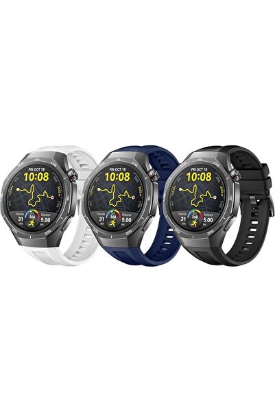 GENERAL 3 Packs Silicone Watch Bands Compatible with Huawei Watch GT5 Pro 46M...