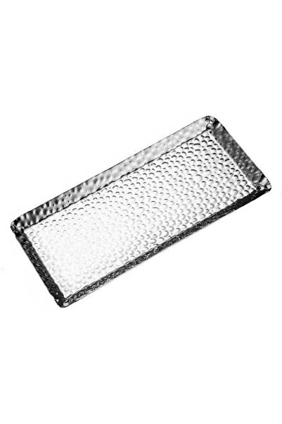 GENERAL 9.8X4.3 Inch Small Hammered Stainless Steel Serving Tray - Decorative...