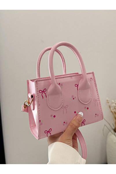 Take Two By Styli Pink Floral Mini Tote Bag
