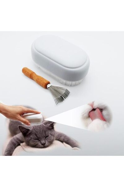 KASTWAVE Soft Cat Grooming Brush, Gentle Silicone Tongue Brush for Shedding a...