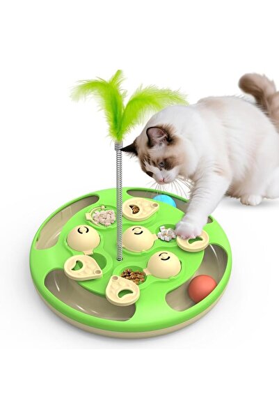 AQUAFALCON 3 in 1 Cat Treat Puzzle Feeder, Level 3 Interactive Cat Puzzle Toy...