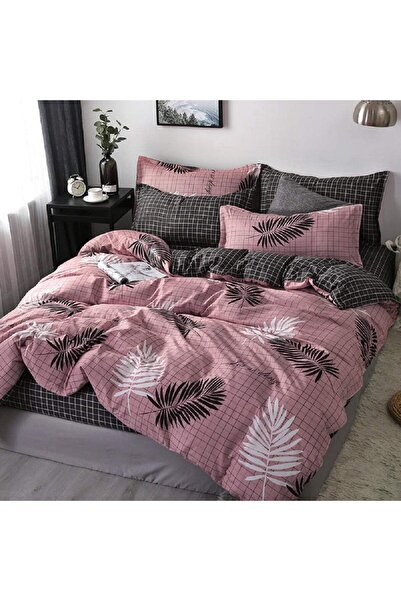 sharpdo 4-piece bed sheet set, luxury cotton and soft microfiber duvet set wi...