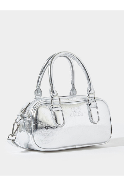 Styli Metallic Silver Mini Hand Bag