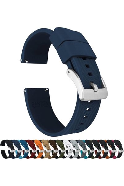 BARTON WATCH BANDS أحزمة ساعات بارتون إيليت السيليكونية - سريعة الفك - اختر ا...