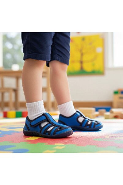 JOJO KIDS erkek çocuk panduf , ortopedik taban , kreş , anaokulu , ev ayakkab...