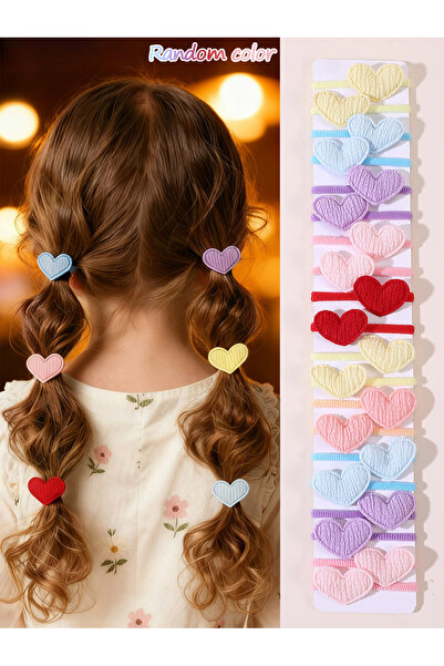 Take Two By Styli 20-Piece Heart Design Hair Ties