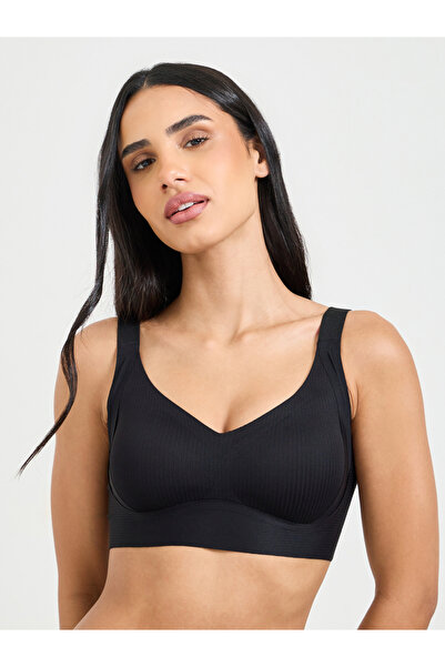 Take Two By Styli Solid Texture Padded Non Wired T-Shirt Bra