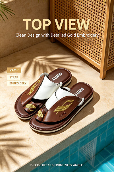SoftSole KSA صنادل رجالية فاخرة مفتوحة الأصابع - بتشطيب محبب ودعم آمن لقاعدة ...