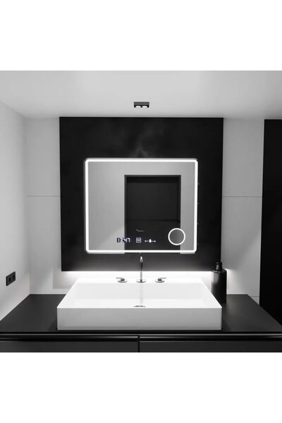 Flippy Oglinda LED Rectangulara, 90x75cm, Riflesso MotionGlow Marcello, Siste...