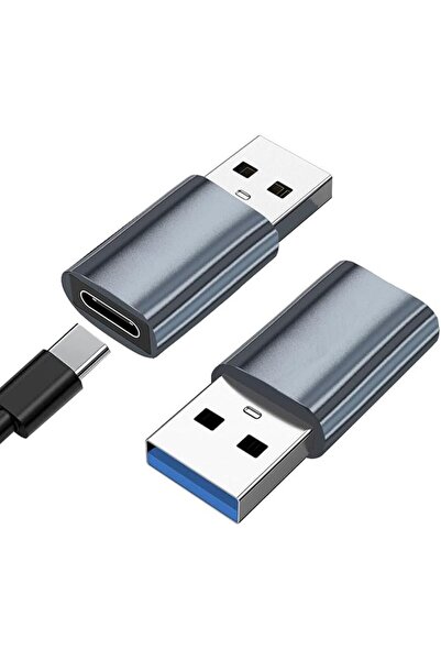 LinJie محول USB-C إلى USB 3.0 بسرعة 5 جيجابت في الثانية (عبوة من قطعتين) - مح...