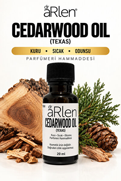 arlen Cedarwood Oil Texas - 20 ml - Texas Sedir Ağacı Yağı Odunsu Parfümeri H...