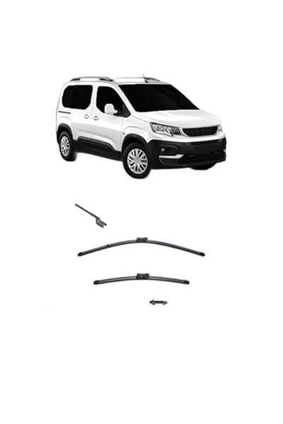 VALEO Set of car wipers PEUGEOT RIFTER 2018-2023, for windshield, Silencio