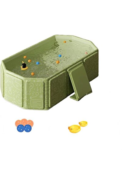 XICEN Foldable Bathtub for Kids, Toddler Bath Tub with Drain Plug, Foldable B...