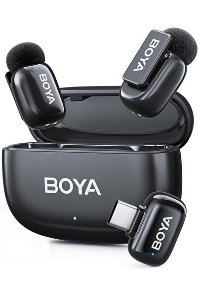 Boyacım ميكروفون لافالير لاسلكي BOYA Mini 2 مع إلغاء الضوضاء بالذكاء الاصطناع...