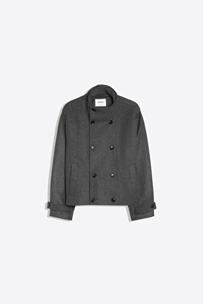 Bershka Kaşe kumaşlı dik yakalı ceket