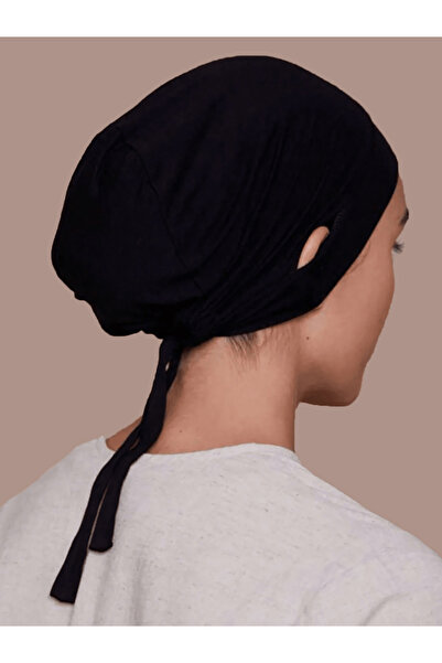 Take Two By Styli Black Underscarf Hijab With Ear Slits