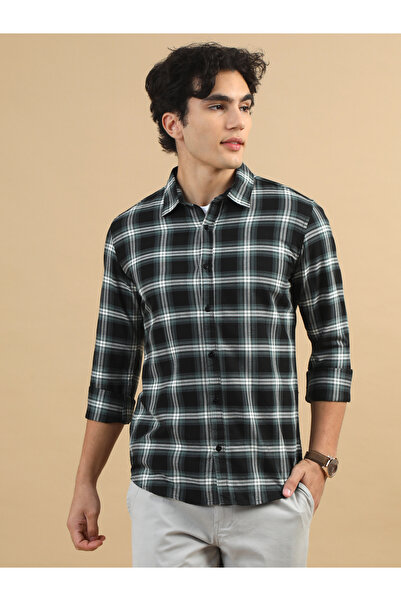 Bushirt By Styli قميص كاجوال بأكمام طويلة متعدد الألوان بنقشة مربعات