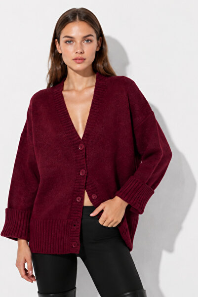 DIANNA Women's V-Neck Buttoned Knitwear Cardigan
