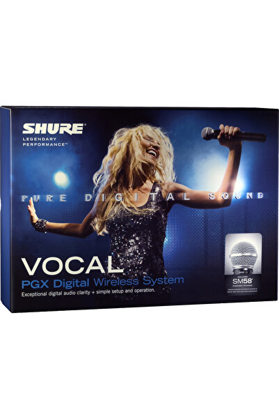 Shure PGXD24/PG58-X8 Digital Handheld Wireless System with PG58 Vocal Microphone