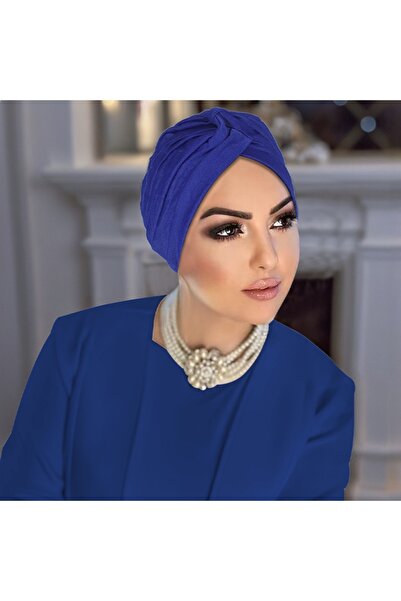 Take Two By Styli غطاء رأس توربان أزرق داكن