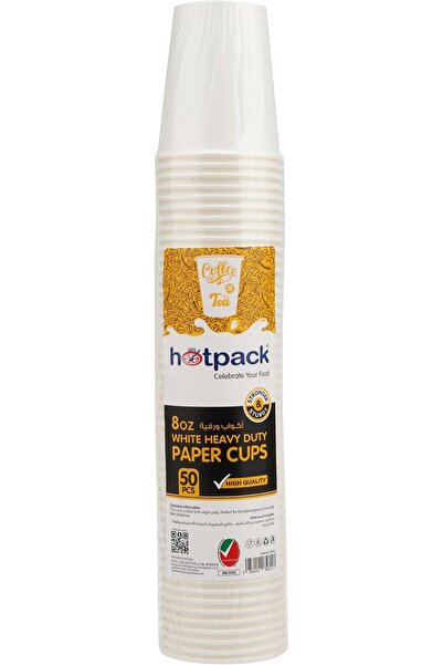Hotpack 8 oz 25 Count Kraft Double Wall Insulated Paper Cups, Disposable Coff...