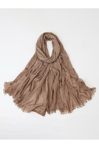 Take Two By Styli Coffee Brown Geometric Woven Hijab