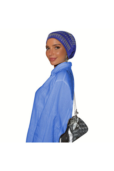 Take Two By Styli Dark Blue Plain Hijab